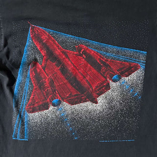 ～90's "made in USA" ONEITA "SR-71" フェード 両面プリント Tシャツ