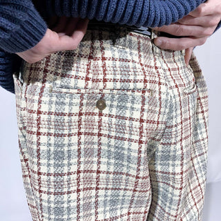 70's～80's "made in USA" HAGGAR 総柄 フレア スラックス