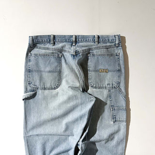 00's Wrangler アイスブルー ワイド ペインター デニム パンツ