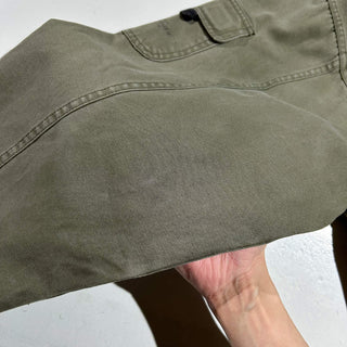 00's Eddie Bauer LEGEND "Mt. Adams Pullover" オリーブ ドローコード コットンキャンバス フィッシング ジャケット