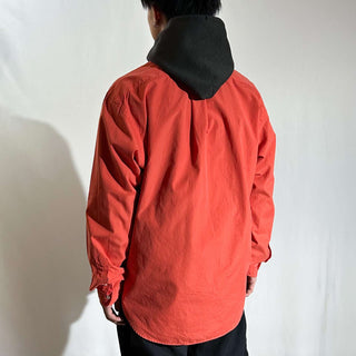 90's～ OLD RALPH LAUREN "classic fit" オレンジ ボタンダウン L/Sシャツ