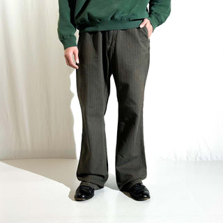 00's JOHN VARVATOS ヘリンボーン フレア パンツ