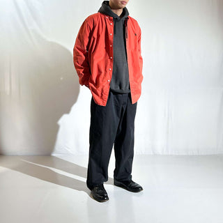 90's～ OLD RALPH LAUREN "classic fit" オレンジ ボタンダウン L/Sシャツ