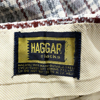 70's～80's "made in USA" HAGGAR 総柄 フレア スラックス