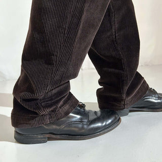 00's SAVANE ブラウン ワイド コーデュロイ パンツ