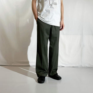 70's "made in USA" LEE "42Talon" オリーブ ワーク パンツ