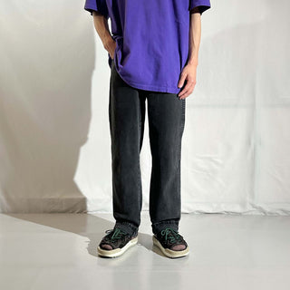 00's RUSTLER "1点物" ストレート ブラック デニム パンツ