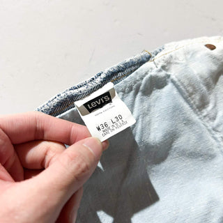 90's "made in USA" LEVI'S 501 ケミカルウォッシュ ストレート デニム パンツ
