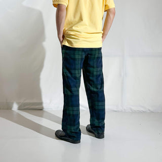 00's RALPH LAUREN ブラックウォッチ チェック ドローコード パジャマ パンツ