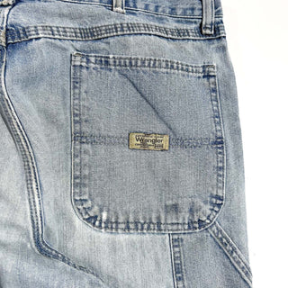 00's Wrangler アイスブルー ワイド ペインター デニム パンツ