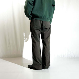 00's JOHN VARVATOS ヘリンボーン フレア パンツ