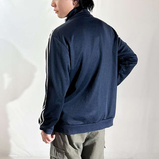 adidas ネイビー ライン トラック ジャケット