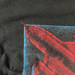 ～90's "made in USA" ONEITA "SR-71" フェード 両面プリント Tシャツ