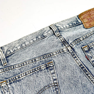 90's "made in USA" LEVI'S 501 ケミカルウォッシュ ストレート デニム パンツ
