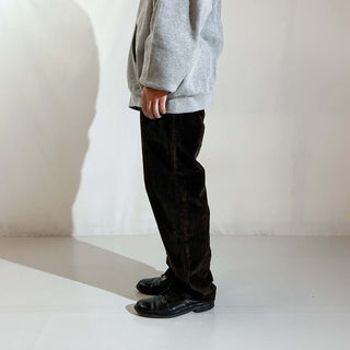 00's SAVANE ブラウン ワイド コーデュロイ パンツ