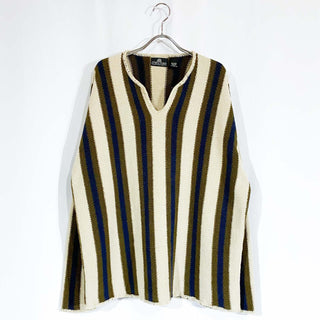 80's～ STRUCTURE Vネック ストライプニット