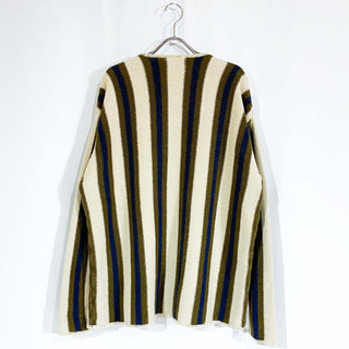80's～ STRUCTURE Vネック ストライプニット