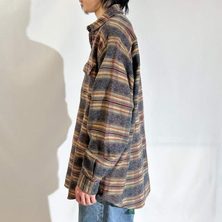 90's ORVIS ネイティブ ジャガード L/Sシャツ