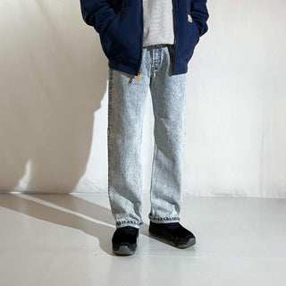 90's "made in USA" LEVI'S 501 ケミカルウォッシュ ストレート デニム パンツ