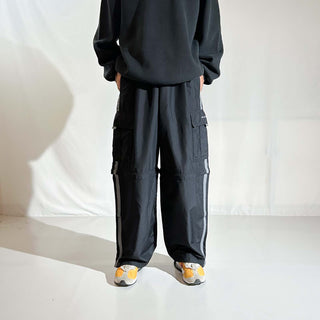 00's OLD NAVY 2WAY ドローコード ワイド シェル パンツ