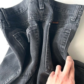 00's RUSTLER "1点物" ストレート ブラック デニム パンツ