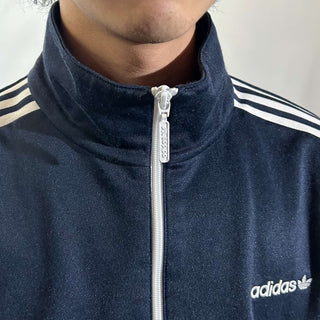 adidas ネイビー ライン トラック ジャケット