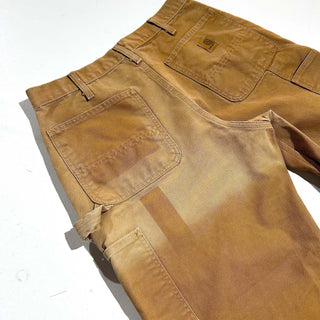 00's Carhartt フェード ダック ペインター パンツ(ブラウン)