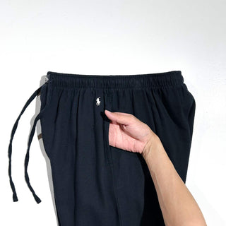 00's RALPH LAUREN ブラック ドローコード パジャマ パンツ