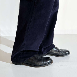 90's LANDS' END 2タック ワイド コーデュロイ パンツ