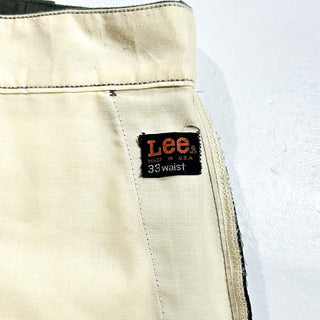 70's "made in USA" LEE "42Talon" オリーブ ワーク パンツ