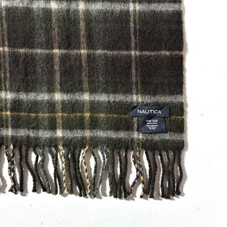 00's NAUTICA ウール チェック マフラー
