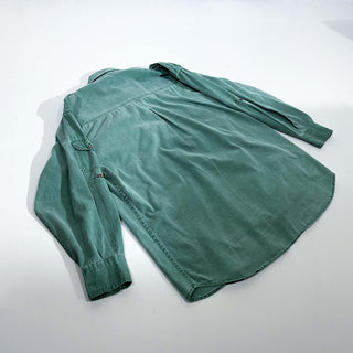 90's Pier Connection  エポレット グリーン デザイン L/Sシャツ