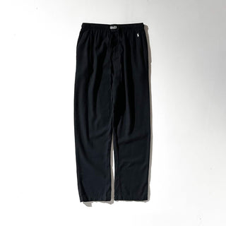 00's RALPH LAUREN ブラック ドローコード パジャマ パンツ