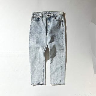 90's "made in USA" LEVI'S 501 ケミカルウォッシュ ストレート デニム パンツ