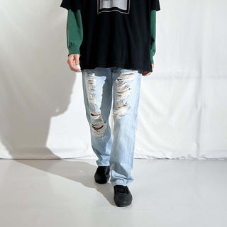 00's Levi's 501 ボロ ダメージ デニム パンツ