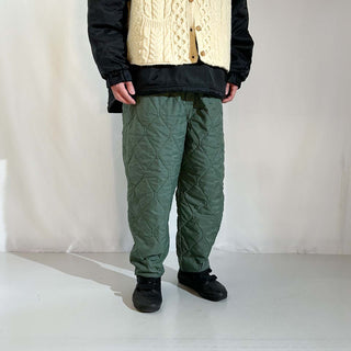 70's U.S.AIR FORCE CWU-9/P セージグリーン キルティング ライナー パンツ