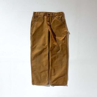 00's Carhartt フェード ダック ペインター パンツ(ブラウン)