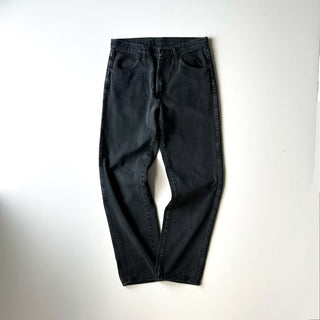 00's RUSTLER "1点物" ストレート ブラック デニム パンツ