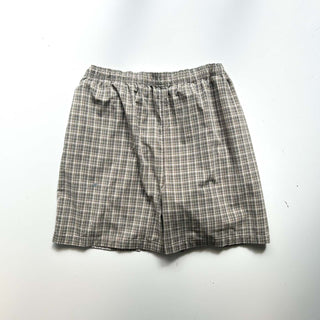 00's puritan ドローコード チェック ワイド ショーツ