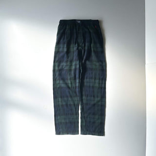 00's RALPH LAUREN ブラックウォッチ チェック ドローコード パジャマ パンツ