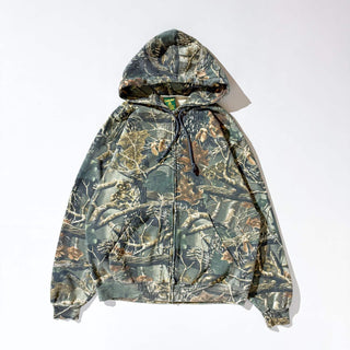 00's Cabela's リアルツリー フルジップ スウェット パーカ