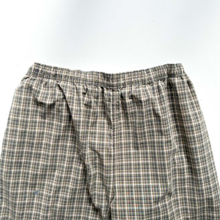 00's puritan ドローコード チェック ワイド ショーツ