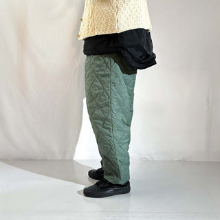 70's U.S.AIR FORCE CWU-9/P セージグリーン キルティング ライナー パンツ