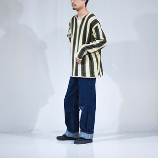 80's～ STRUCTURE Vネック ストライプニット