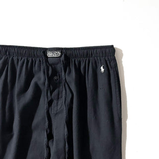 00's RALPH LAUREN ブラック ドローコード パジャマ パンツ