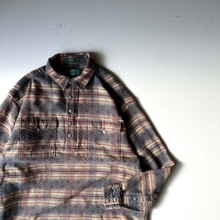 90's ORVIS ネイティブ ジャガード L/Sシャツ