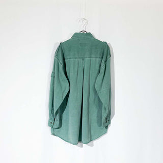 90's Pier Connection  エポレット グリーン デザイン L/Sシャツ