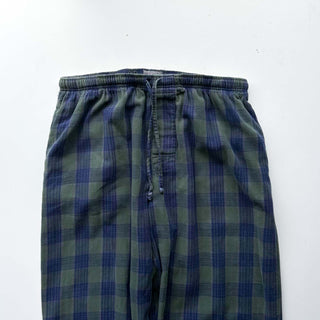 00's croft＆barrow マルチチェック ドローコード ワイド パジャマ パンツ