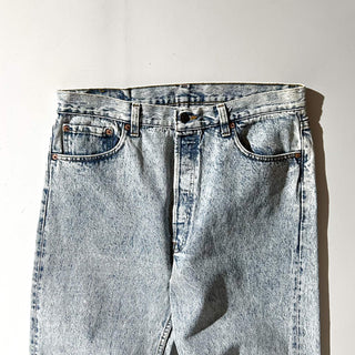90's "made in USA" LEVI'S 501 ケミカルウォッシュ ストレート デニム パンツ