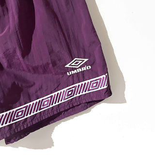 90's "made in USA" UMBRO ワインレッド ドローコード ナイロン ショーツ